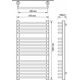 Grzejnik łazienkowy Edan Budnik Grzejnik łaz. WEST W24/40 EDAN 930W 1400/45059002021200054