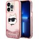 Karl Lagerfeld Karl Lagerfeld KLHCP14LLNCHCP iPhone 14 Pro 6,1" różowy/pink hardcase Glitter Choupette Head NoSize