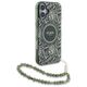 Original Case IPHONE 16 Guess Hardcase IML Flowers Allover Electro With Pearl Strap MagSafe green 3666339299606