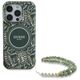 Original Case IPHONE 16 PRO MAX Guess Hardcase IML Flowers Allover Electro With Pearl Strap MagSafe green 3666339299637