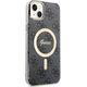 Guess Zestaw Guess GUBPP14MH4EACSK Case+ Charger iPhone 14 Plus 6,7" czarny/black hard case 4G Print MagSafe NoSize