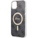 Guess Zestaw Guess GUBPP14MH4EACSK Case+ Charger iPhone 14 Plus 6,7" czarny/black hard case 4G Print MagSafe NoSize