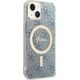 Guess Zestaw Guess GUBPP14MH4EACSB Case+ Charger iPhone 14 Plus 6,7" niebieski/blue hard case 4G Print MagSafe NoSize