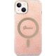 Guess Zestaw Guess GUBPP14MH4EACSP Case+ Charger iPhone 14 Plus 6,7" różowy/pink hard case 4G Print MagSafe NoSize