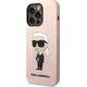 Karl Lagerfeld Karl Lagerfeld KLHCP14LSNIKBCP iPhone 14 Pro 6,1" hardcase różowy/pink Silicone Ikonik NoSize