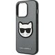 Karl Lagerfeld KARL LAGERFELD IPHONE 14 PRO MAX SILVER CHOUPETTE HEAD PATCH KLHCP14XSAPCHG