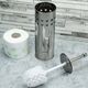 KingHoff SZCZOTKA DO WC Z POJEMNIKIEM ZE STALI NIERDZEWNEJ KINGHOFF KK-3220