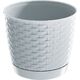 Prosperplast Doniczka okrągła RATOLLA ROUND DRLO165-S449, Kolor Biały, Prosperplast, Wymiary 16.50x14 cm