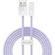 Kabel USB Baseus USB-A - Lightning 2 m Fioletowy (CALD040105)