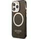 Guess Guess GUHMP13LHTCMK iPhone 13 Pro / 13 6,1" czarny/black hard case Gold Outline Translucent MagSafe