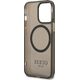 Guess Guess GUHMP13LHTCMK iPhone 13 Pro / 13 6,1" czarny/black hard case Gold Outline Translucent MagSafe