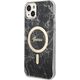 Guess Guess zestaw ładowarka MagSafe + etui do iPhone 14 Plus 6,7" czarne Marble (GUBPP14MHMEACSK)