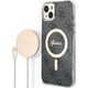 Guess Guess zestaw ładowarka MagSafe + etui do iPhone 14 6,1" czarne 4G Print (GUBPP14SH4EACSK)