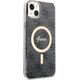 Guess Guess zestaw ładowarka MagSafe + etui do iPhone 14 6,1" czarne 4G Print (GUBPP14SH4EACSK)