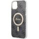 Guess Guess zestaw ładowarka MagSafe + etui do iPhone 14 6,1" czarne 4G Print (GUBPP14SH4EACSK)