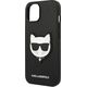Karl Lagerfeld Karl Lagerfeld Saffiano Choupette Head Patch Case - Etui iPhone 14 Plus (czarny)
