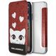 Karl Lagerfeld Etui Karl Lagerfeld KLFLBKPXVDCRE Apple iPhone XS/X red/czerwony book Valentine