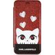 Karl Lagerfeld Etui Karl Lagerfeld KLFLBKPXVDCRE Apple iPhone XS/X red/czerwony book Valentine