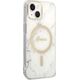 Guess Guess zestaw ładowarka MagSafe + etui do iPhone 14 Plus 6,7" białe Marble (GUBPP14MHMEACSH)