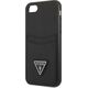 Guess Etui Guess GUHCI8PSATPK Apple iPhone SE 2022/SE 2020/8/7 hardcase czarny/black hardcase Saffiano Triangle Logo Cardslot