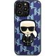 Karl Lagerfeld Etui Karl Lagerfeld KLHCP13XPMNIKBL Apple iPhone 13 Pro Max hardcase niebieski/blue Monogram Ikonik Patch