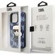 Karl Lagerfeld Etui Karl Lagerfeld KLHCP13XPMNIKBL Apple iPhone 13 Pro Max hardcase niebieski/blue Monogram Ikonik Patch