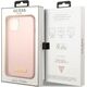 Guess Guess GUHMP13MSBPLP iPhone 13 6,1" różowy/pink hard case Silicone Logo Plate MagSafe