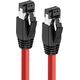 MicroConnect CAT8.1 S/FTP 0,25m Red LSZH
