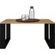 Lumarko Stolik Kawowy Ława Salon Loft Modern Dąb Artisan - Czerń!
