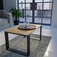 Lumarko Stolik Kawowy Ława Salon Loft Modern Dąb Artisan - Czerń!