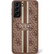Guess Etui Guess GUHCS23SP4RPSW Samsung Galaxy S23 brązowy/brown hardcase 4G Printed Stripe
