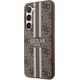 Guess Etui Guess GUHCS23SP4RPSW Samsung Galaxy S23 brązowy/brown hardcase 4G Printed Stripe