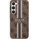 Guess Etui Guess GUHCS23SP4RPSW Samsung Galaxy S23 brązowy/brown hardcase 4G Printed Stripe