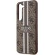 Guess Etui Guess GUHCS23SP4RPSW Samsung Galaxy S23 brązowy/brown hardcase 4G Printed Stripe