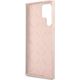 Guess Etui Guess GUHCS23LLSLMGPP Samsung Galaxy S23 Ultra różowy/pink hardcase Silicone Script Metal Logo