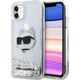 Karl Lagerfeld Etui Karl Lagerfeld KLHCN61LNCHCS Apple iPhone 11/XR srebrny/silver hardcase Glitter Choupette Head