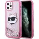 Karl Lagerfeld Etui Karl Lagerfeld KLHCP12MLNCHCP Apple iPhone 12/12 Pro różowy/pink hardcase Glitter Choupette Head