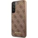 Guess Etui Guess GUHCS23SG4GFBR do Samsung Galaxy S23 S911 brązowy/brown hard case 4G Metal Gold Logo