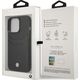 BMW Etui BMW BMHCP14X22RSEPK Apple iPhone 14 Pro Max czarny/black Leather Card Slot