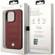 BMW Etui BMW BMHMP14L22RPSR Apple iPhone 14 Pro burgundowy/burgundy Leather Seats Pattern MagSafe