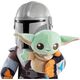 Mattel Pluszaki z funkcją Star Wars Klan dwóch Grogu i Mandalorianin