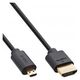 Kabel InLine HDMI - HDMI 0.3m czarny (17933D)
