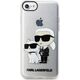 Karl Lagerfeld Etui Karl Lagerfeld KLHCI8HNKCTGT Apple iPhone SE 2022/SE 2020/8/7 transparent hardcase Gliter Karl&Choupette