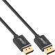 Kabel InLine InLine® DisplayPort 1.4 cable, slim, 8K4K, black, gold, 1m