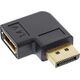 Adapter AV InLine InLine® DisplayPort Adaptor, DisplayPort male/female right angled