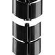Organizer InLine InLine® Cable duct flexible, vertical for tables, 2 chambers, 0.80m, black