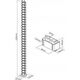 Organizer InLine InLine® Cable duct flexible for height-adjustable desks, 4 compartments, 68x36mm max. 1.28m, grey