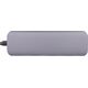 HUB USB InLine InLine® USB 3.2 Hub, USB Type-C to 4x USB A 10Gb/s, aluminium, grey