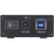 HUB USB InLine InLine® USB 3.2 Gen.1 7 Port Hub Aluminium Case with 2.5A Power Supply black