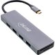 HUB USB InLine InLine® USB 3.2 Type-C Multi Hub (3x USB-A 5Gb/s + USB Type-C (PD 100W), card reader, HDMI 4K@30Hz), OTG, aluminum housing